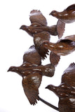 Bronze Flush of life size Partridges