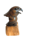 Bronze Peregrine Head by Sculptor Alan Glasby OBE GM - Open Edition