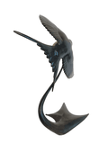 Bronze Barn Swallow in Flight by Sculptor Andrew Glasby