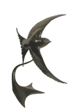 Bronze Barn Swallow in Flight by Sculptor Andrew Glasby