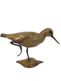 Lifesize Bronze Redshank walking by Sculptor Alan Glasby OBE GM - Limited Edition