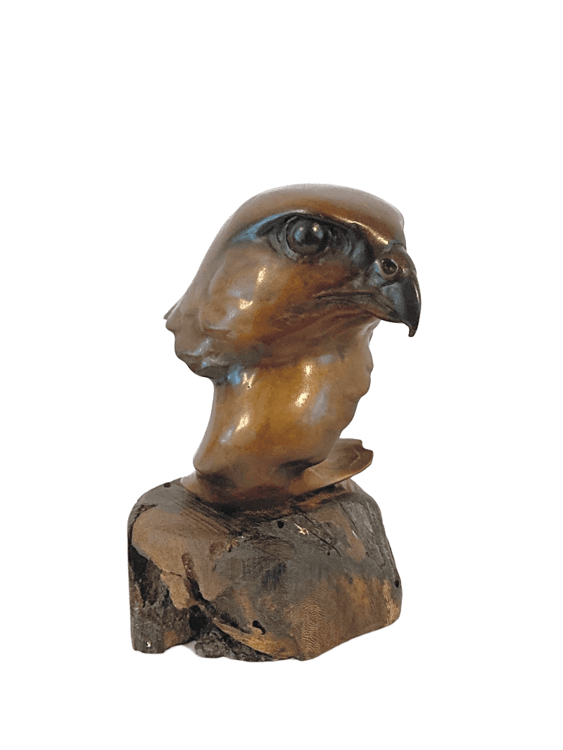 Peregrine Head By Sculptor Alan Glasby Obe Gm Open Edition Ag