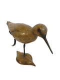 Lifesize Bronze Redshank walking by Sculptor Alan Glasby OBE GM - Limited Edition