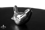 Sterling Silver Wren head up pose
